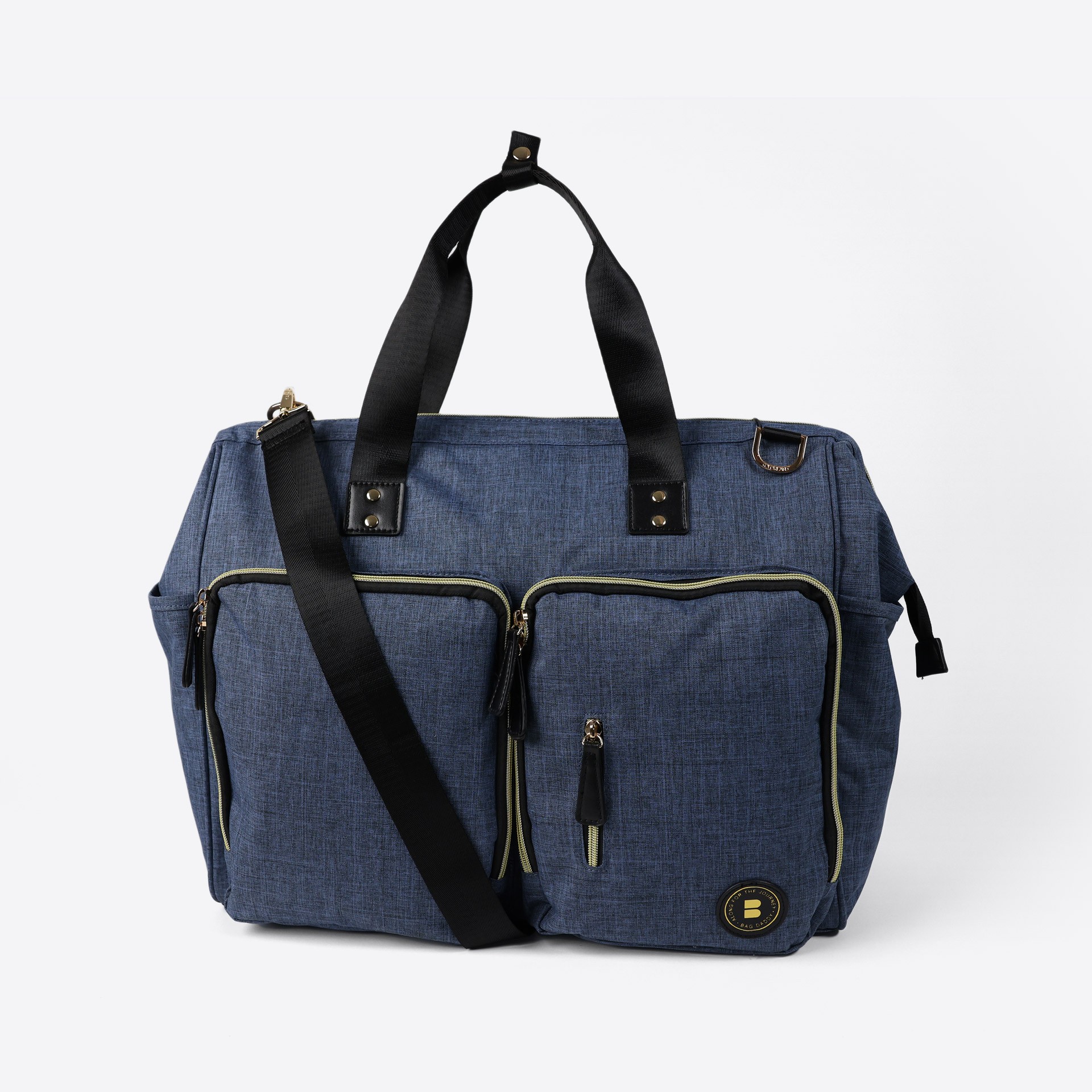 Dual Front Pocket Messenger Nappy Bag