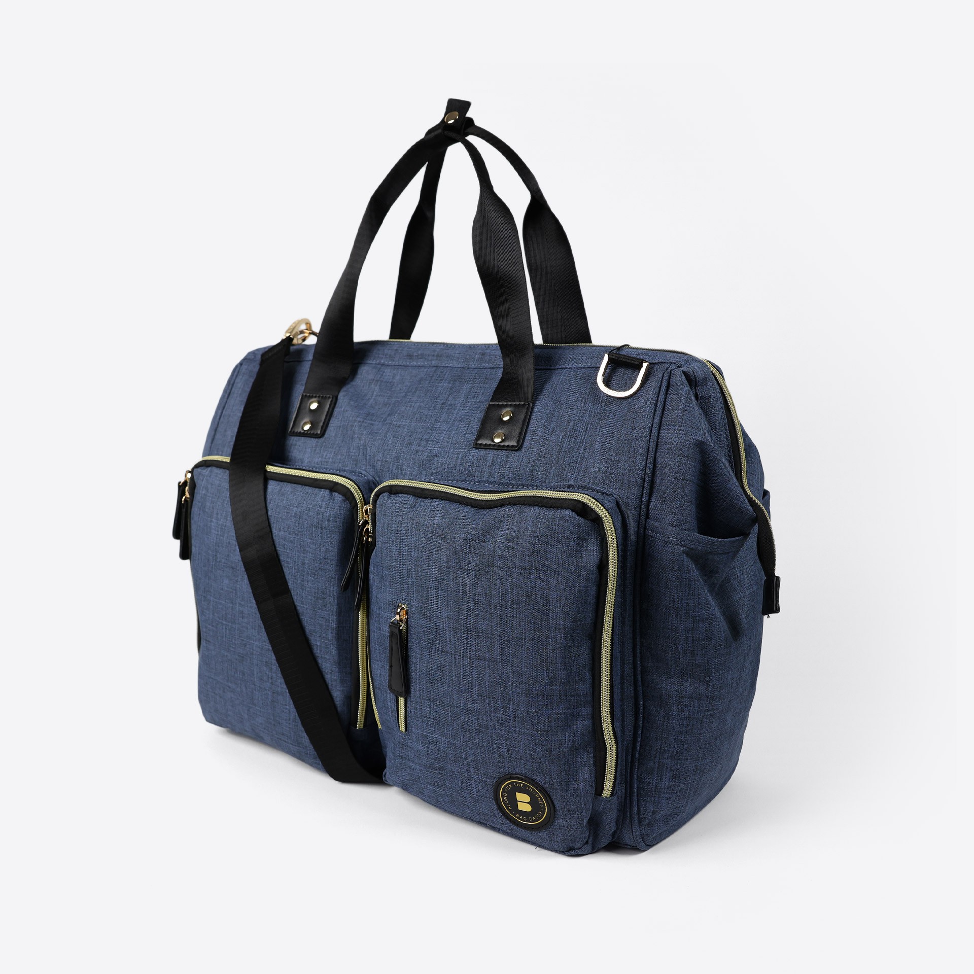 Dual Front Pocket Messenger Nappy Bag