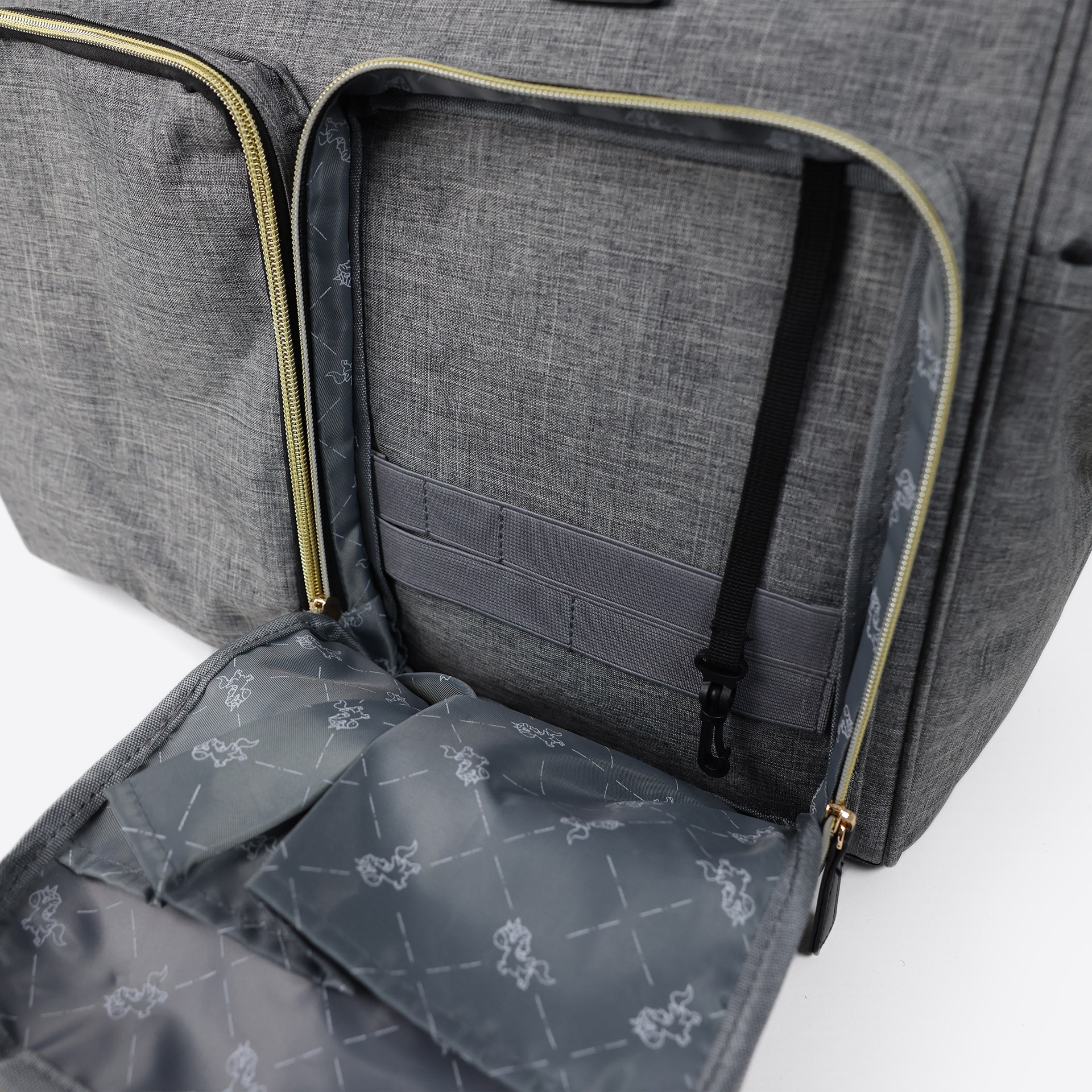 Dual Front Pocket Messenger Nappy Bag