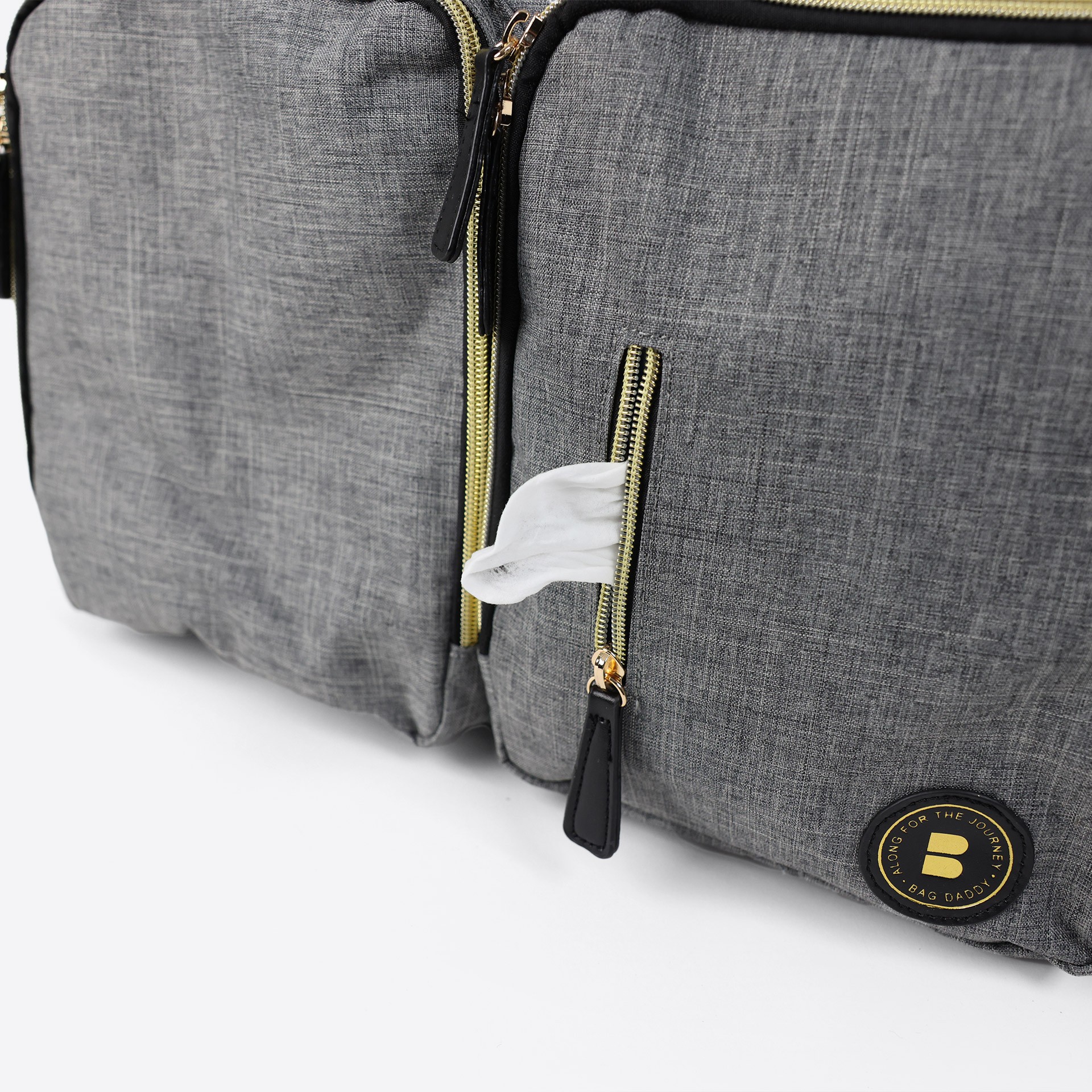 Dual Front Pocket Messenger Nappy Bag